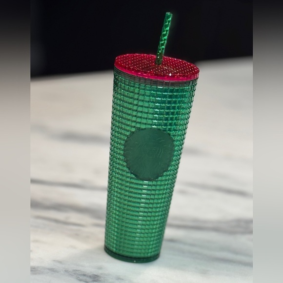 Starbucks Spring Limited Edition 2023 Watermelon Green and Pink 24 oz Tumbler - Picture 1 of 5